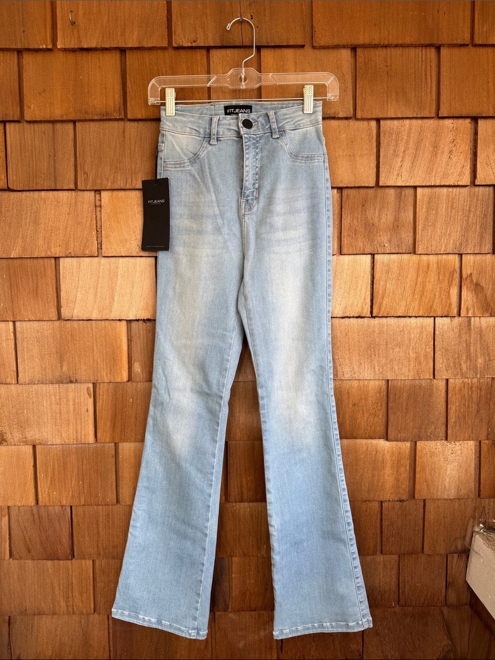 FITJEANS Light Blue High-Rise Flare Jeans